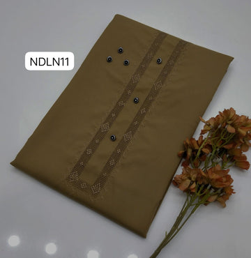 Hand made Tarkashi Gala Neat work  Stuff best quality Wash and Wear fine premium Quality with Sapphire Caler tag Card and Paking Bag...